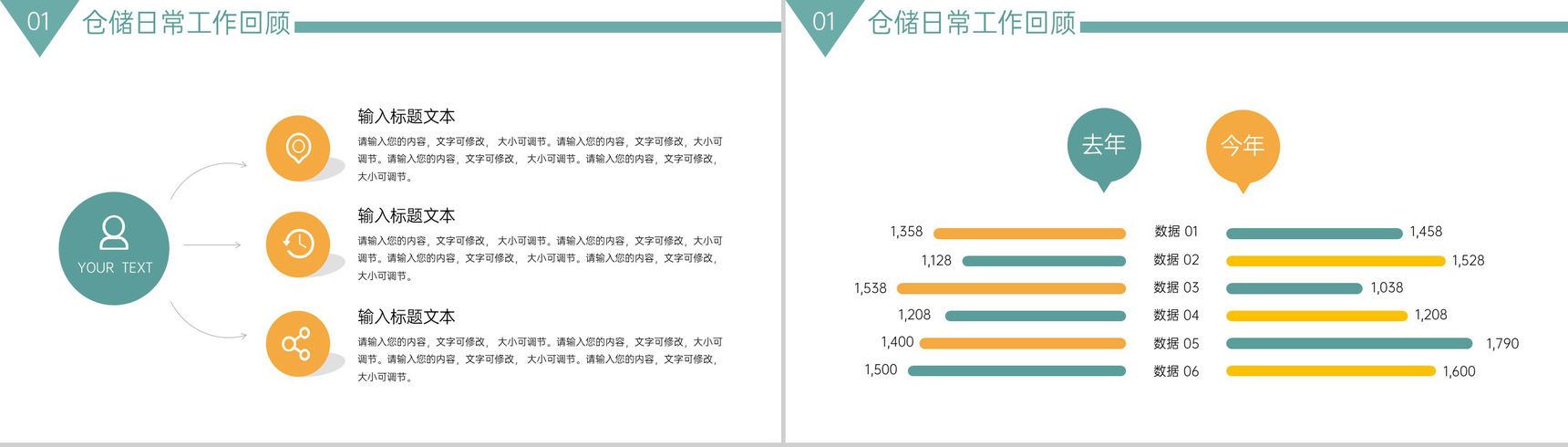 绿色简约仓库部门工作报告年终总结计划制定PPT模板