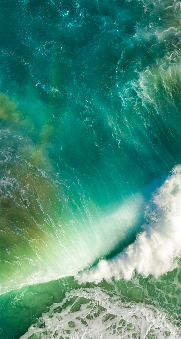 iOS10壁纸原图高清 iOS 10系统海浪风景手机壁纸