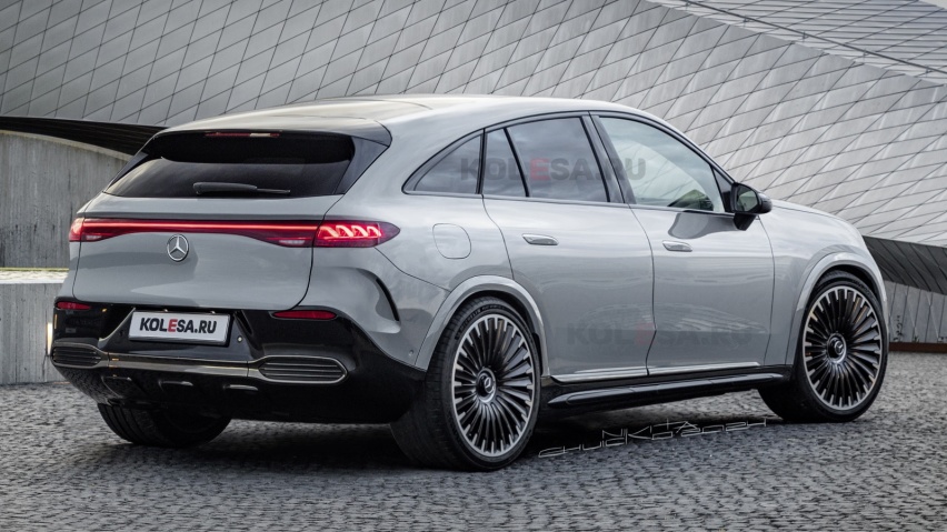 这设计有点一言难尽 快看海外曝光的奔驰GLC纯电版