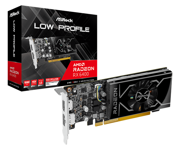 RDNA2入门亮机卡复活：华擎发布RX 6400半高刀卡