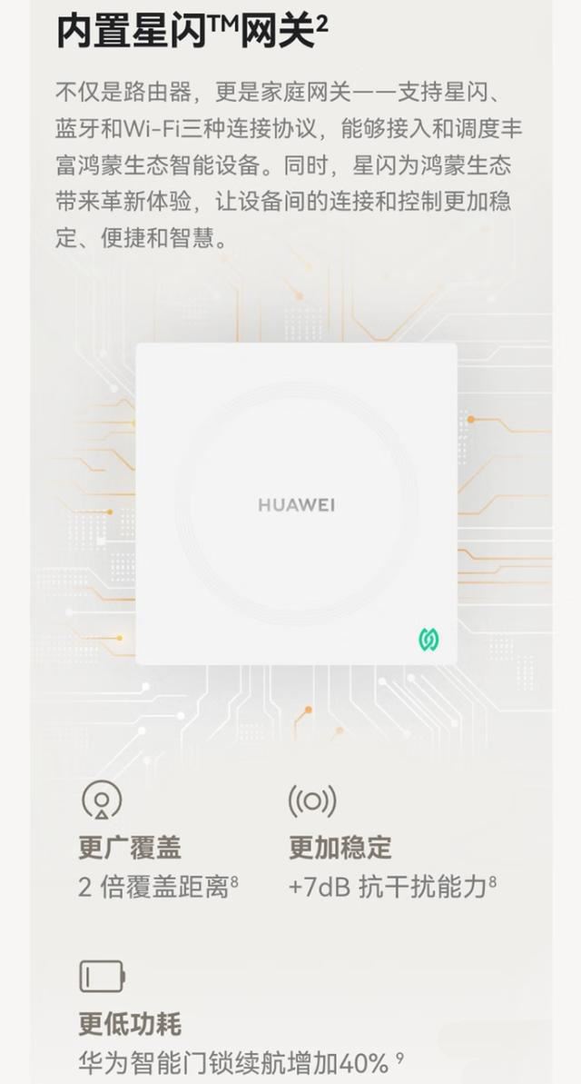 全球首款星闪网关路由! 华为凌霄子母路由器Q7网线版上市:售价1999元