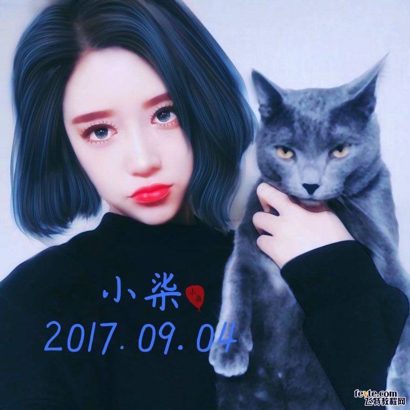 PS短发美女照片转手绘效果中头发的鼠绘教程 PS短发美女照片转手绘效果中头发的鼠绘教程