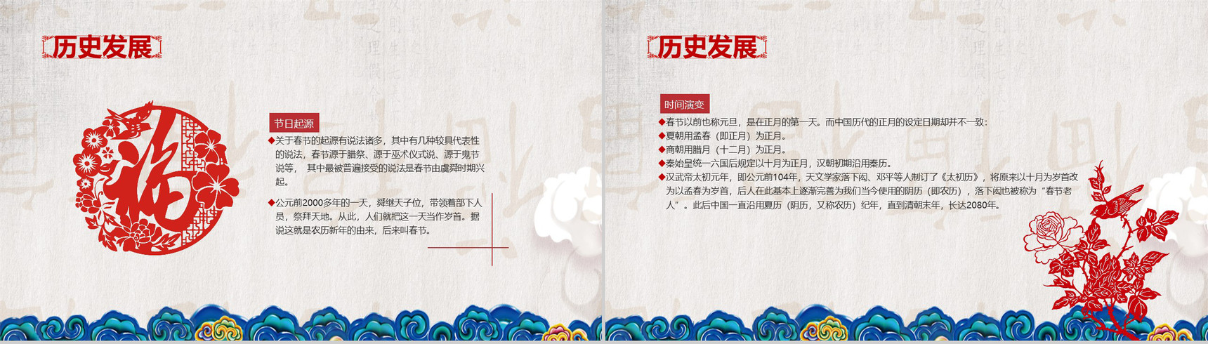 春节习俗传统文化节日PPT模板