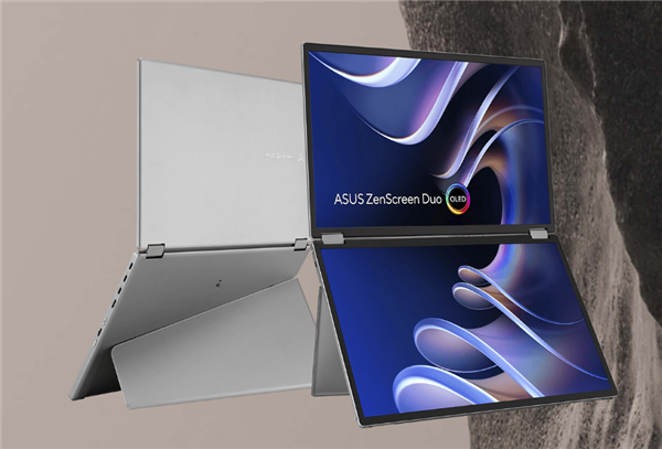 华硕推出新款双屏便携显示器：双14寸OLED屏 支持360°折叠