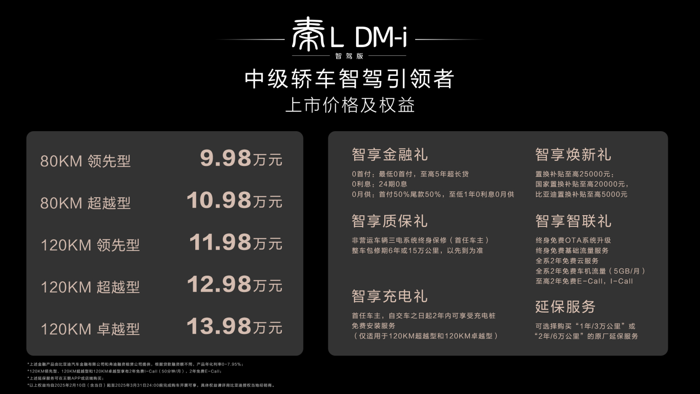 加配不加价！秦L DM-i标配高阶智驾，引领中级轿车全民智驾