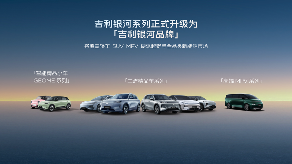吉利银河升级成品牌吉利发布更安全的千里浩瀚智驾