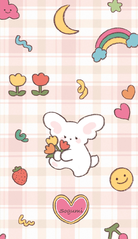 2022全新可爱治愈系的手机壁纸合集 治愈系可爱卡通皮肤真的爱了