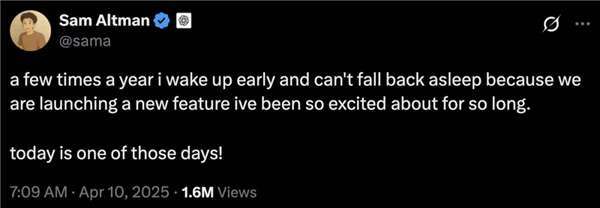 ChatGPT的这个更新 竟然让奥特曼兴奋到睡不着觉