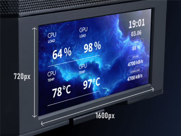 549元 联力鬼斧207 D机箱上市：配6寸LCD屏