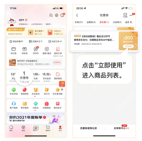 京东深圳消费券怎么使用