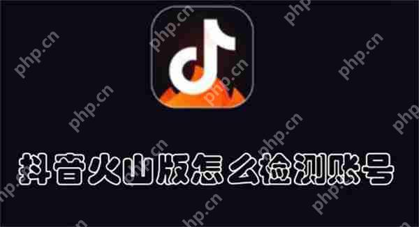 抖音火山版怎么检测账号