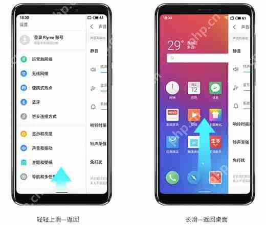 在魅族v8中怎么使用全面屏手势？全面屏手势使用方法说明