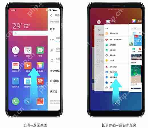 在魅族v8中怎么使用全面屏手势？全面屏手势使用方法说明
