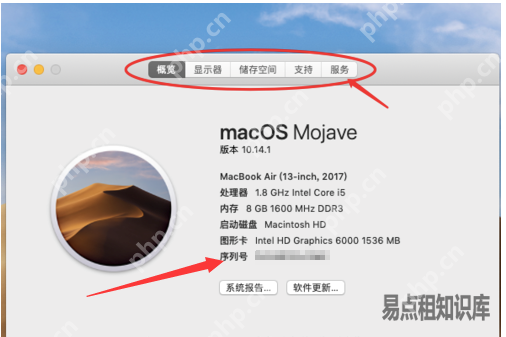 MacOS系统中如何查找机型名称和序列号