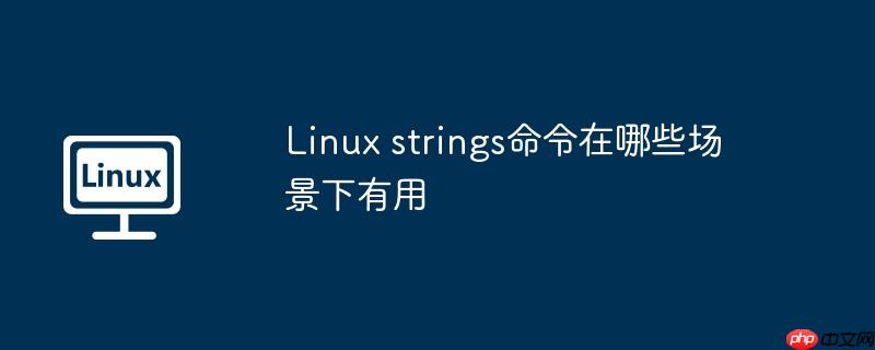 linux strings命令在哪些场景下有用