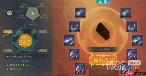 觅长生炼器效果搭配表详情