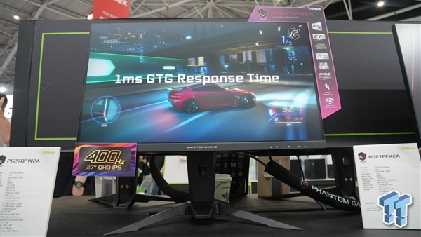 华擎推出一款独特QHD显示器：行业首次27寸2K 400Hz！