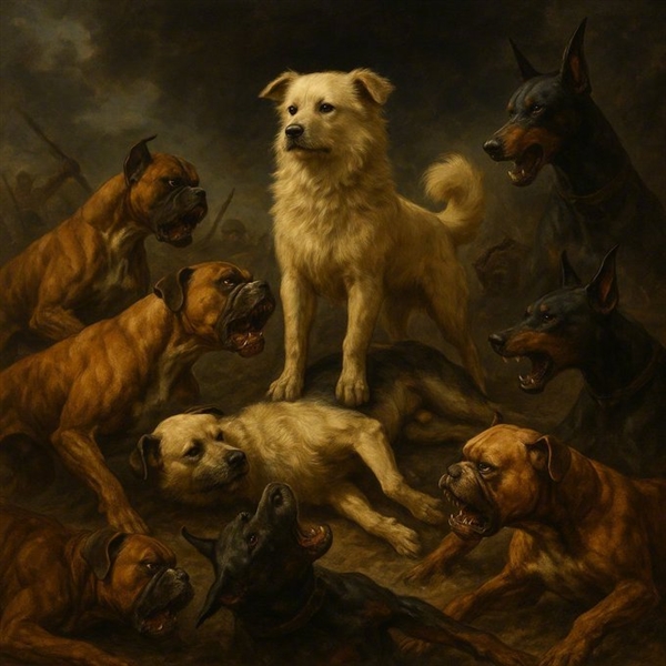 中国下司犬外网爆火 被称为中国狗王！老外真人模仿经典一幕