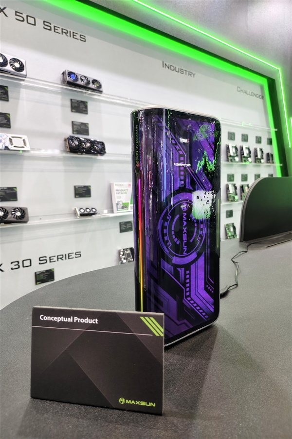 设计完全不拘一格！铭瑄展示RGB液冷RXT 50概念显卡