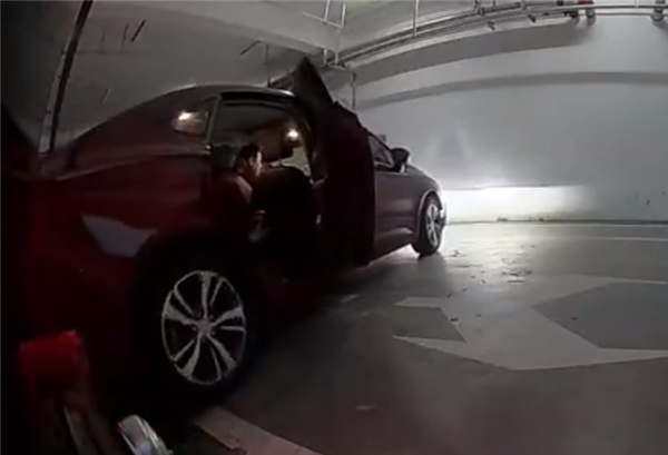 理想L6停车位上两次被撞 哨兵模式拍下全过程：能把人气笑