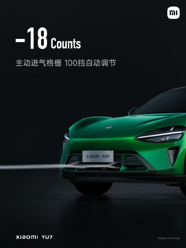 全车10组贯穿风道、40+组风阻优化！小米YU7风阻系数低至0.245