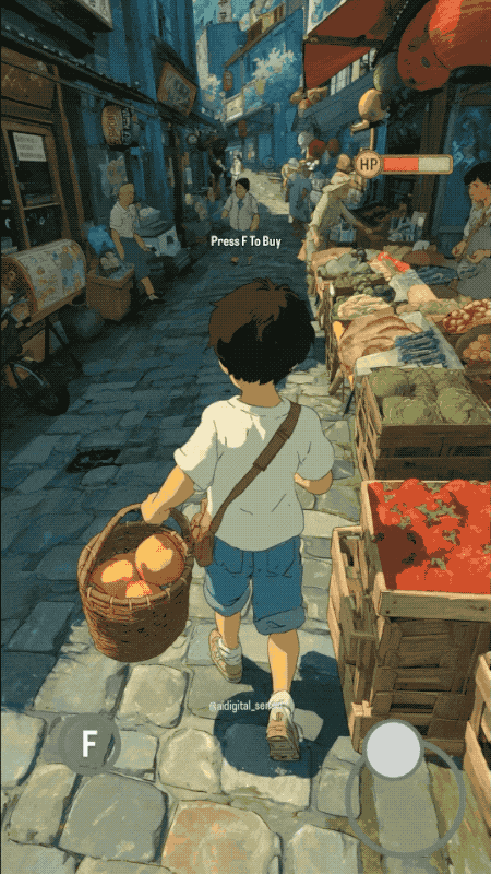 吉卜力风手游爆火 可灵+Midjourney生成的！教程已出 支持复刻