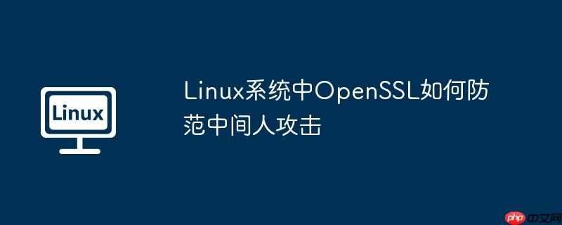 linux系统中openssl如何防范中间人攻击