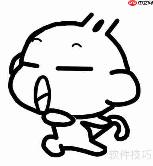 学会画悠嘻猴，简单又可爱的手绘教程