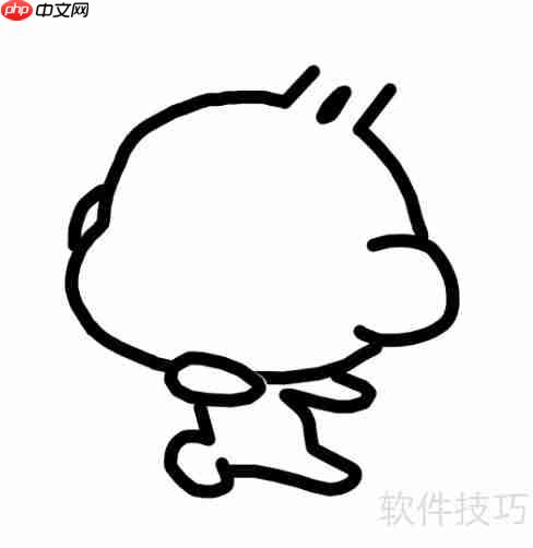 学会画悠嘻猴，简单又可爱的手绘教程