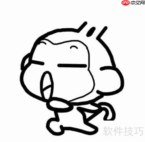 学会画悠嘻猴，简单又可爱的手绘教程