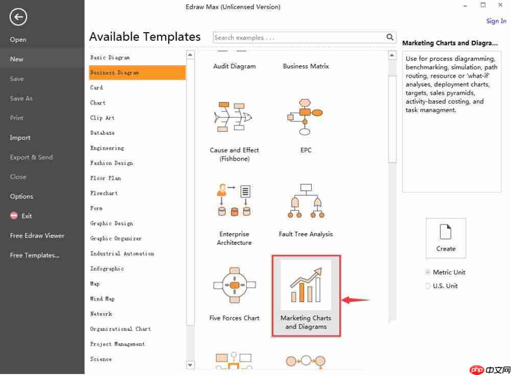亿图流程图怎么制作软件绘制市场链表？制作软件绘制市场链表操作流程分享
