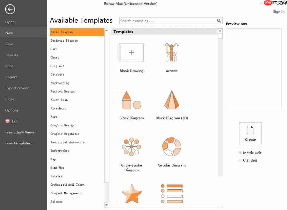 亿图流程图怎么制作软件绘制市场链表？制作软件绘制市场链表操作流程分享