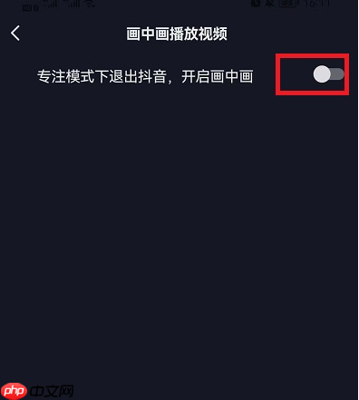 抖音画中画播放视频怎么开启