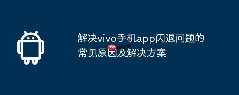 解决vivo手机app闪退问题的常见原因及解决方案
