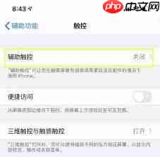 苹果8悬浮球在哪设置