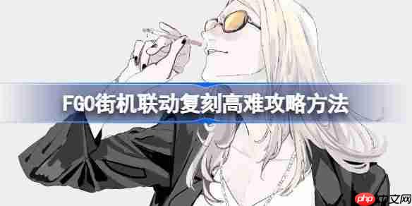 FGO街机联动复刻高难攻略方法-FGO街机联动复刻高难该怎么打