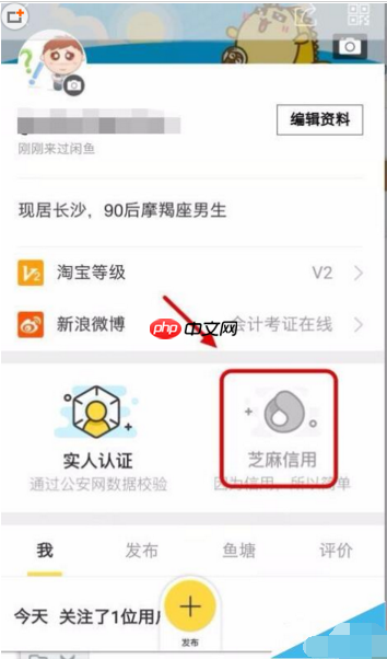 在闲鱼里如何给支付宝芝麻信用分授权？给支付宝芝麻信用分授权的方法说明