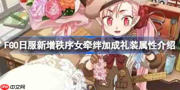 FGO日服新增秩序女牵绊加成礼装属性介绍-FGO日服新增秩序女牵绊加成礼装属性怎么样