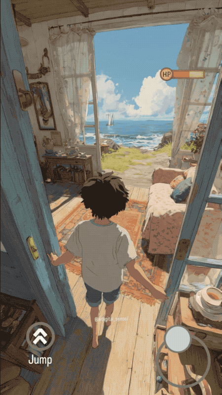 吉卜力风手游爆火 可灵+Midjourney生成的！教程已出 支持复刻