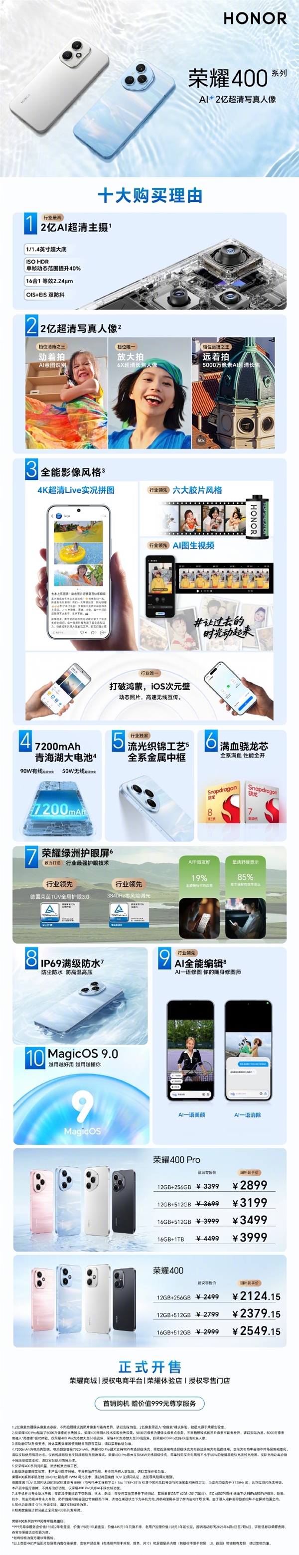 管理层换新首战告捷！荣耀400系列上市首日全渠道销量超越前两代产品