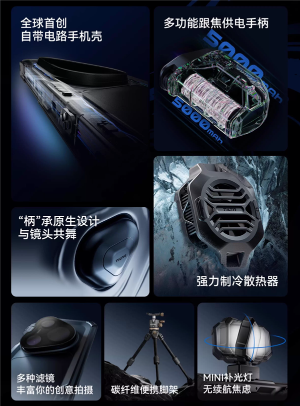 3299元 华为Pura 80 Ultra铁头摄影套装开售：全球首创自带路电手机壳