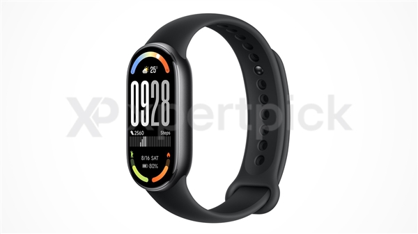 小米手环10渲染图首曝：升级1.72英寸AMOLED屏、预装澎湃2.0