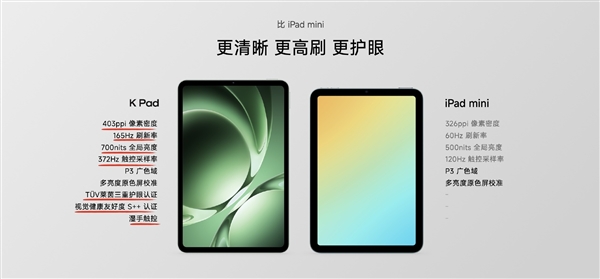 REDMI K Pad搭载顶级LCD屏！7大优势全面领先iPad mini