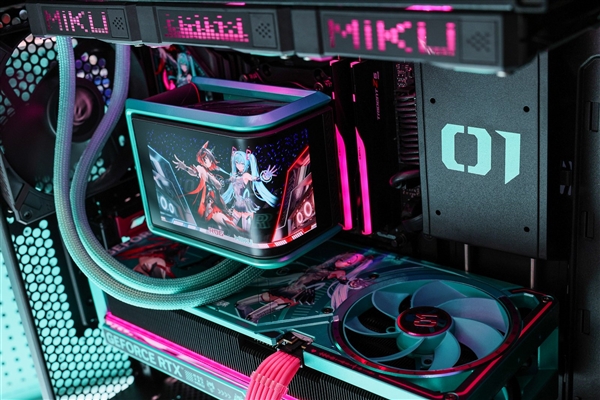 MIKU应援 战力空前！ROG 夜神RTX5080 RO姬x初音未来版显卡