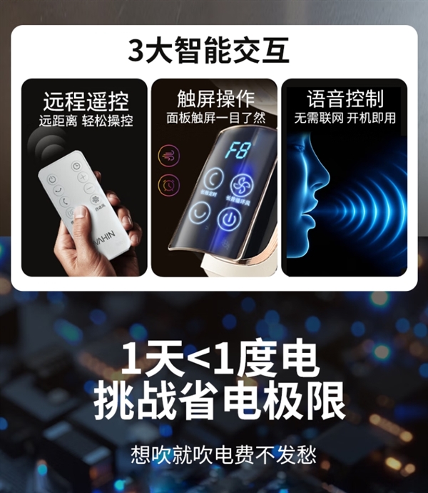 一天不到1度电！：美的华凌驱蚊语音循环扇补贴到手128元
