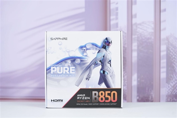 极地纯白设计！蓝宝石PURE极地B850M WIFI主板图赏