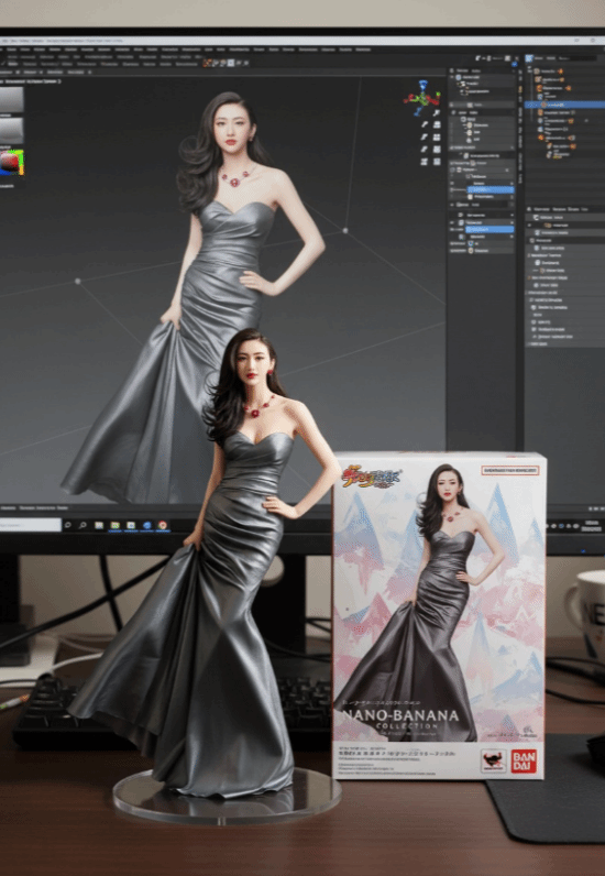 谷歌Nano Banana模型爆火！不知火舞变真人、手办图超逼真