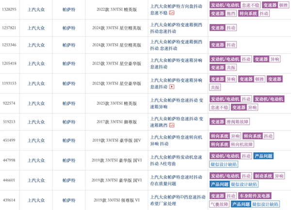 大众帕萨特一启动就抖动 4S店多次修不好！厂家：不影响使用