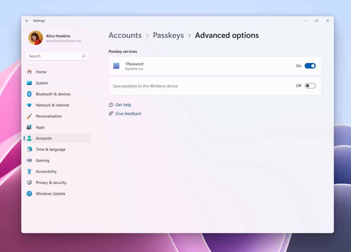 Win11现原生支持1Password和Bitwarden等第三方Passkey管理器
