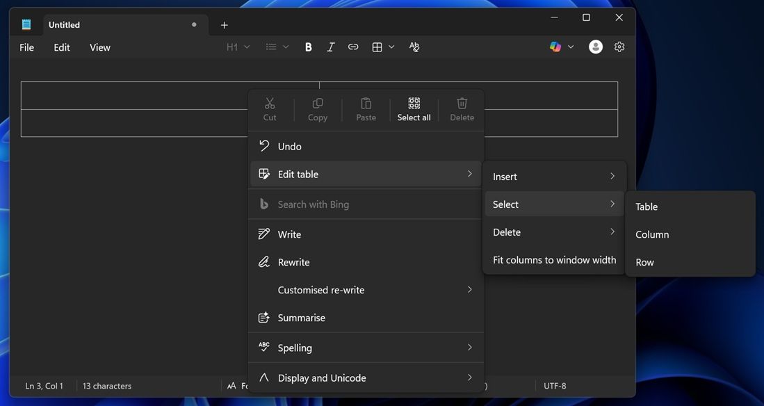 支持 Markdown且媲美Word! Win11记事本原生表格功能上手体验
